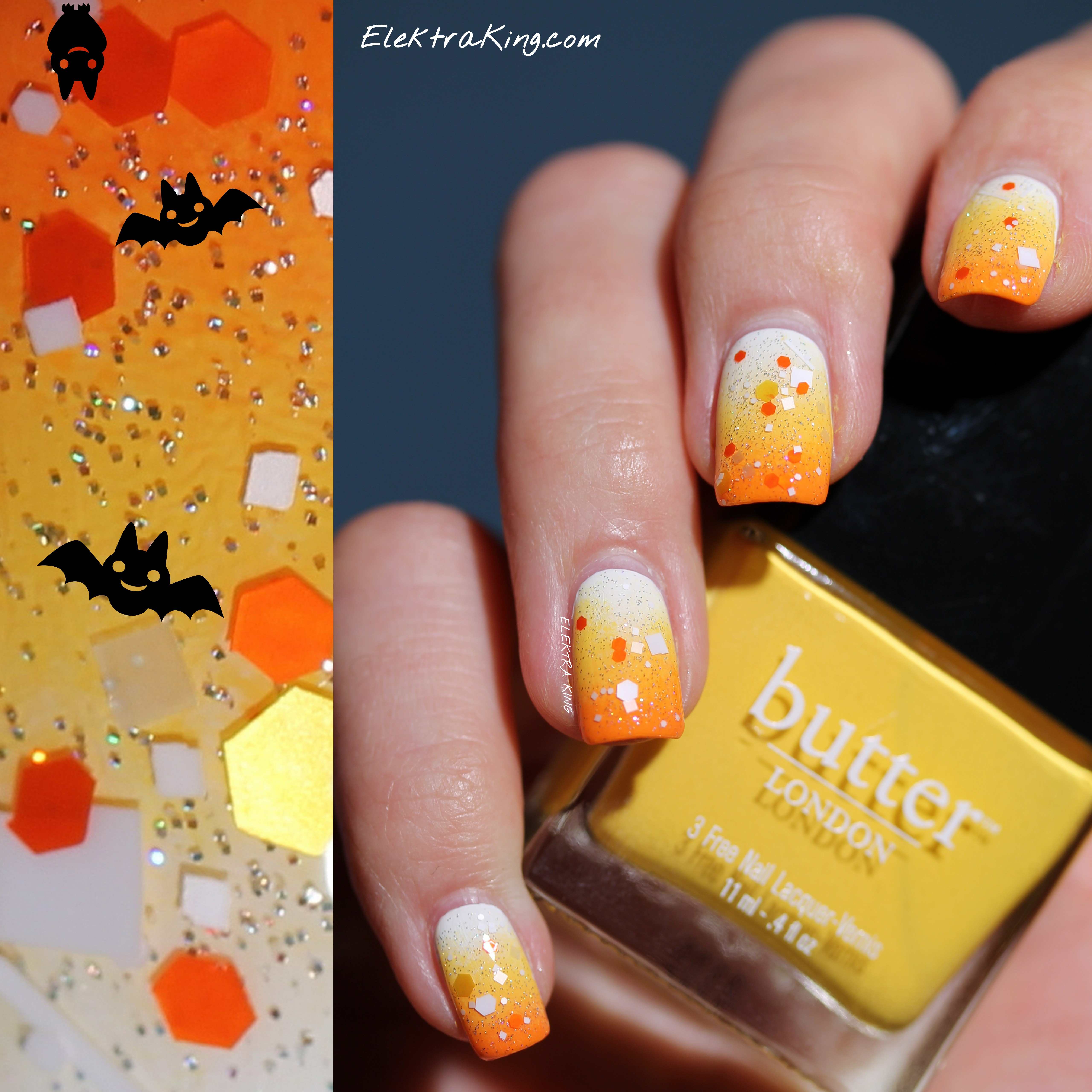 Halloween #4: Colours of the Candy Corn featuring Butter London The Colour Clash