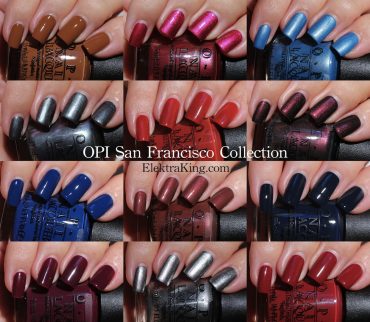 OPI San Francisco Collection Swatches Review