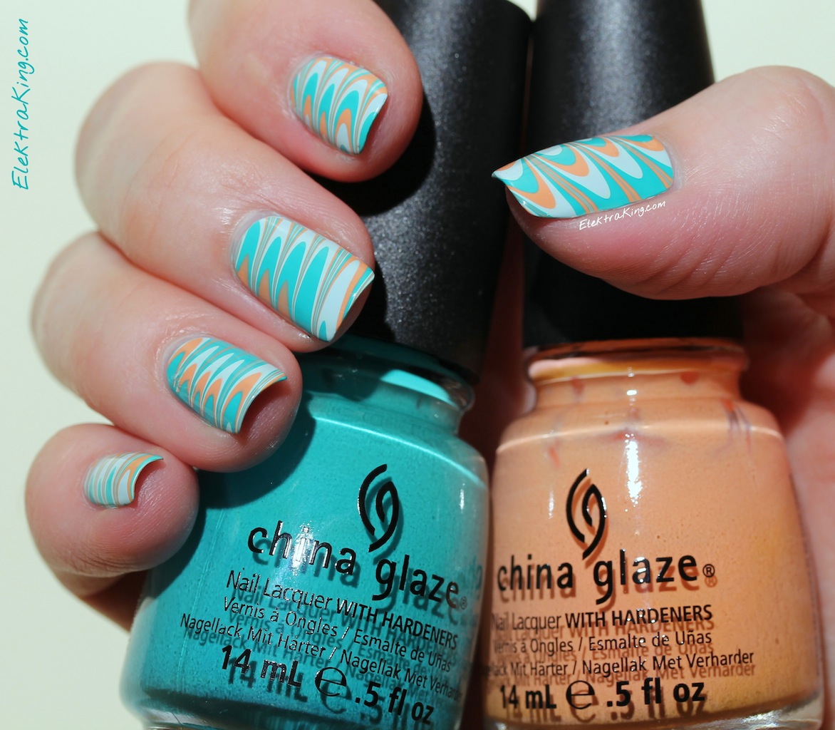 China Glaze Up & Away Water Marble