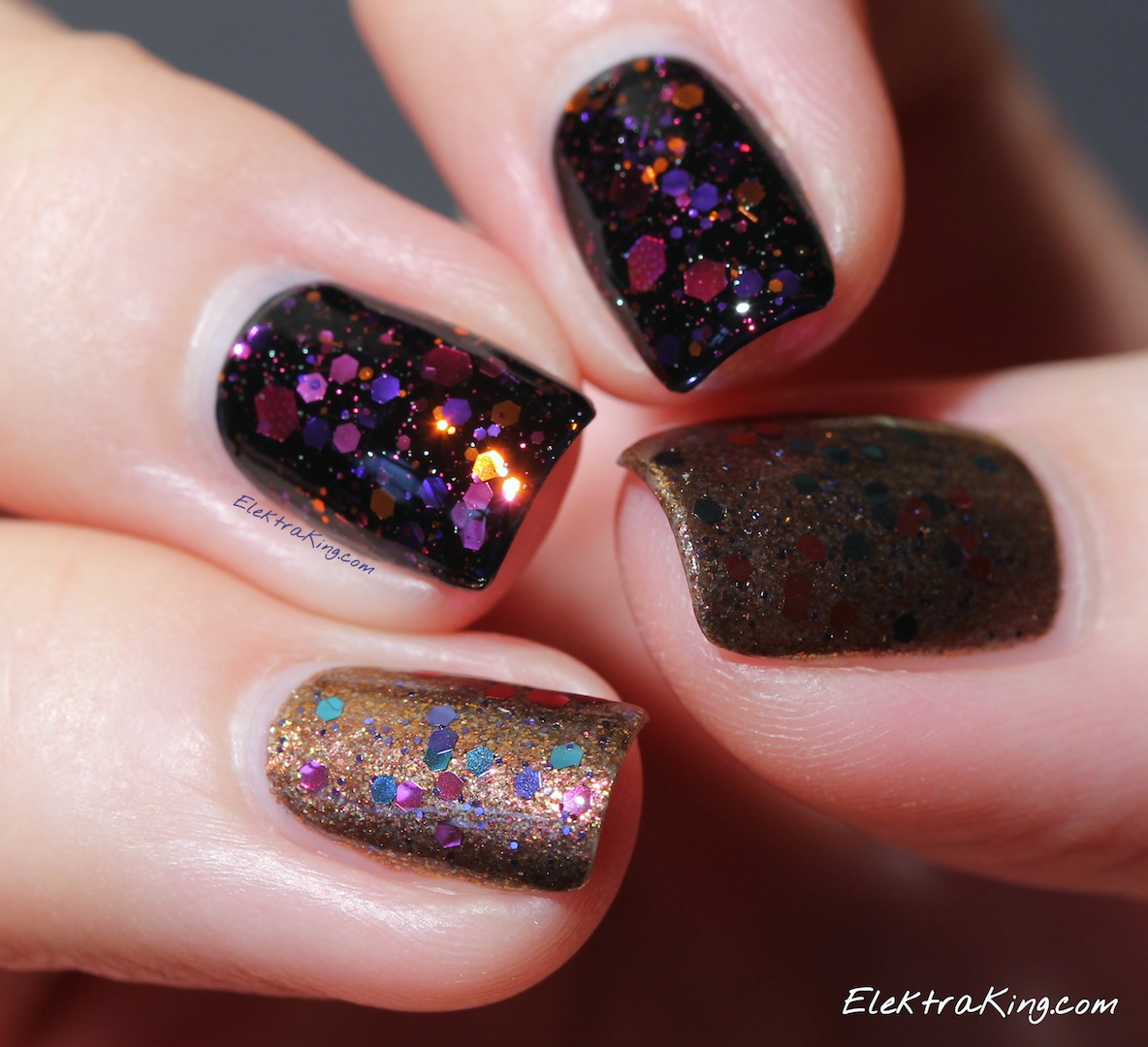 KBShimmer You Go Ghoul! and OPI Warm & Fozzie