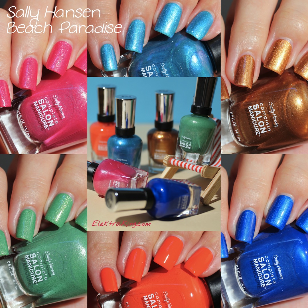 Sally Hansen Beach Paradise Collection – Swatches & Review