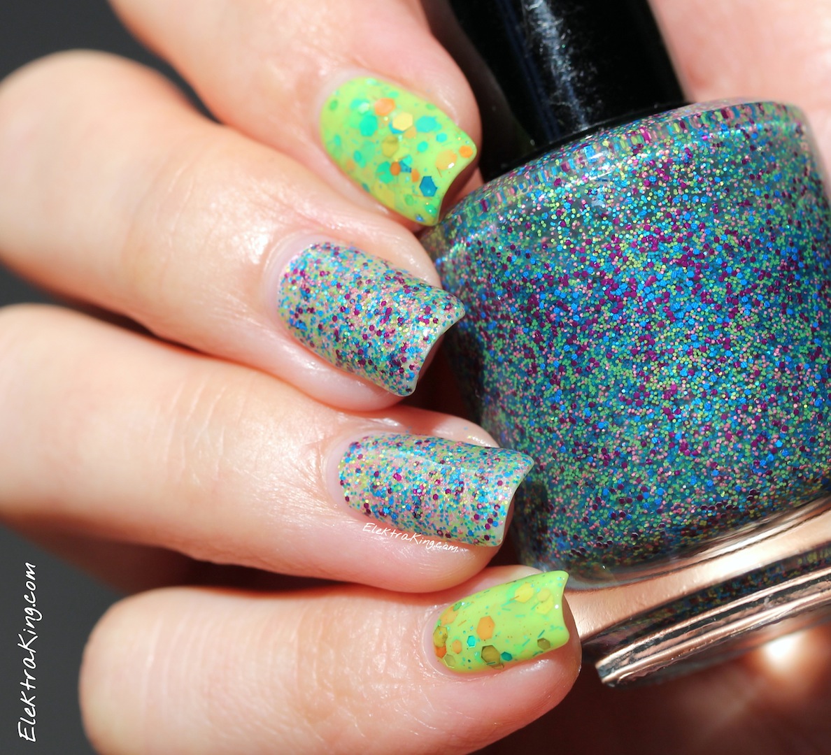 Pretty & Polished Sand Art and KBShimmer Toucan Touch This
