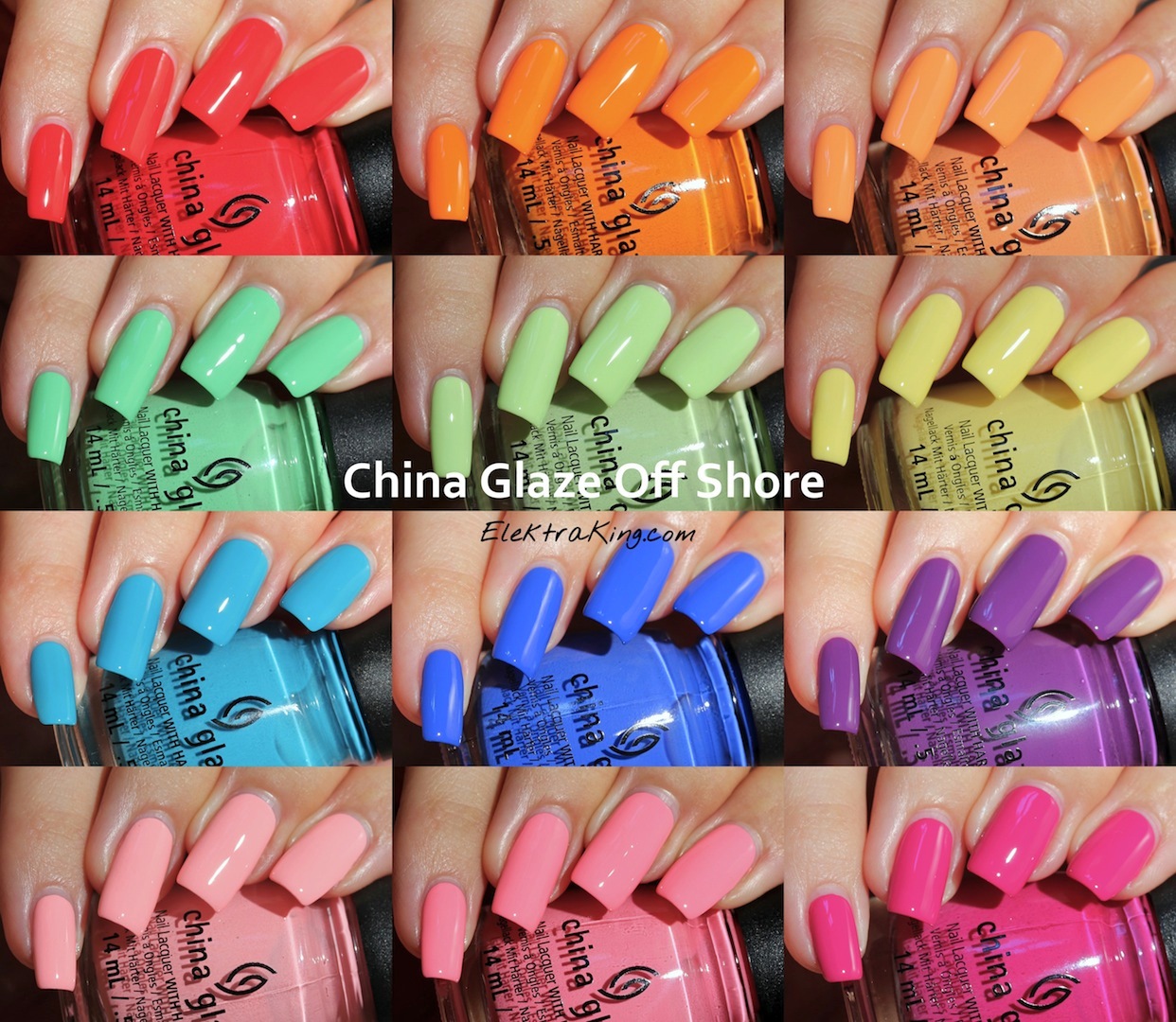 China Glaze Off Shore Summer 2014 – Swatches & Review