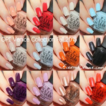 OPI Venice Collection Fall 2015 - Swatches & Review