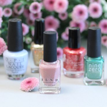 My Top Five Spring Polishes 2016: ILNP Sweet Pea, OPI I Am What I Amethyst, FUN Lacquer King, KBShimmer Ruby, Nine Zero Lacquer March 2016